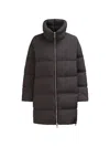 Duno Oversized Long Down Jacket In Black