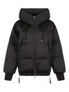 Duno Oversized Short Down Jacket In Black