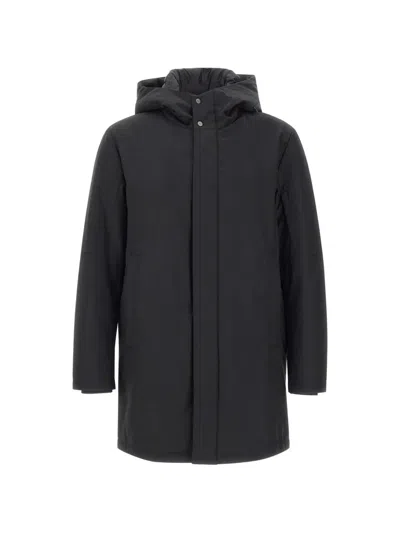 Duno Hooded Zip Jacket In Black