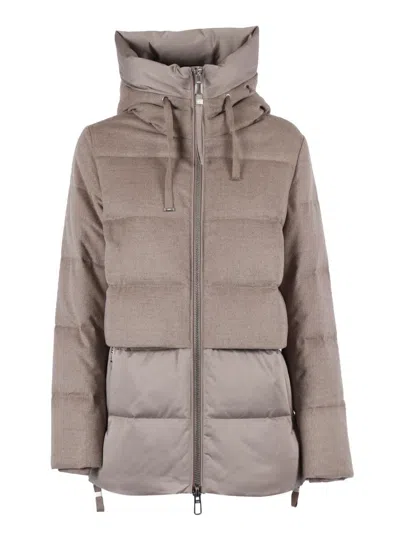 Duno Hooded Keiko Jacket In Brown