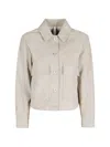 Duno Joan Buttoned Pocket Jacket In Neutral
