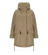 Duno Kaya Camel Reversible Parka In Gold