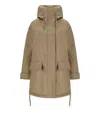 Duno Kaya Camel Reversible Parka In Brown