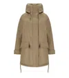 Duno Kaya Camel Reversible Parka In Brown