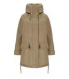 Duno Kaya Camel Reversible Parka In Brown