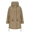 Duno Kaya Camel Reversible Parka In Brown