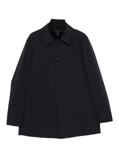 Duno Kiran Stretch-fabric Coat In Blue