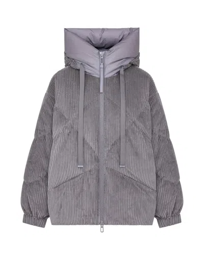 DUNO LIGHTWEIGHT SHORT DOWN JACKET IN PURE WOOL