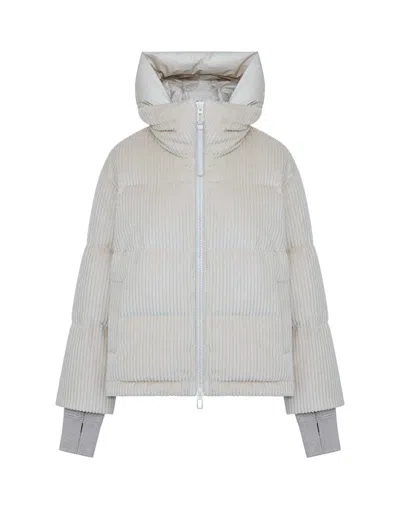 DUNO LIGHTWEIGHT SHORT DOWN JACKET IN PURE WOOL