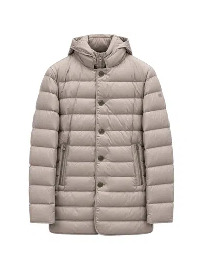 Duno Loft Hoody Quilted Coat In Neutral