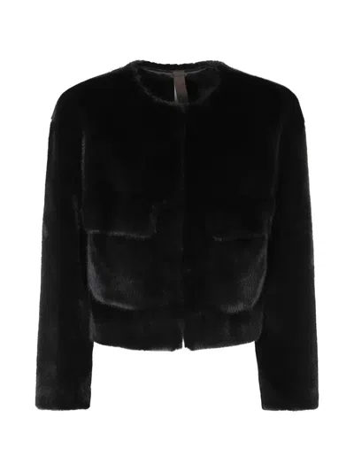 Duno Lolita Faux-fur Coat In Black