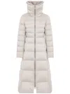 Duno Quilted Down Jacket With Raised Collar In Neutral