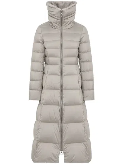 Duno Long Down Jacket Melrose In Brown