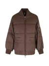 Duno Lynda Padded Bomber Jacket In Pattern