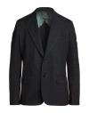 Duno Man Blazer Dark Green Size 42 Polyester, Viscose In Black
