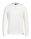 Duno Man Sweatshirt White Size 38 Cotton, Elastane