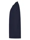 Duno Mandarin-collar Coat In Blue