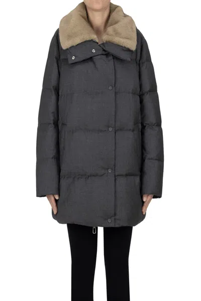 Duno Marble Down Jacket In Gray
