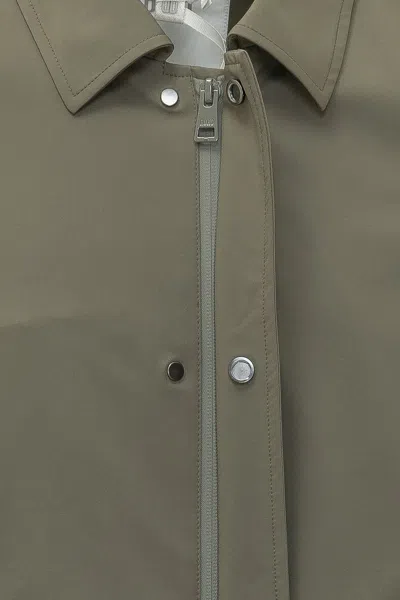 Duno Mini Neck Shirt Jacket In Verde