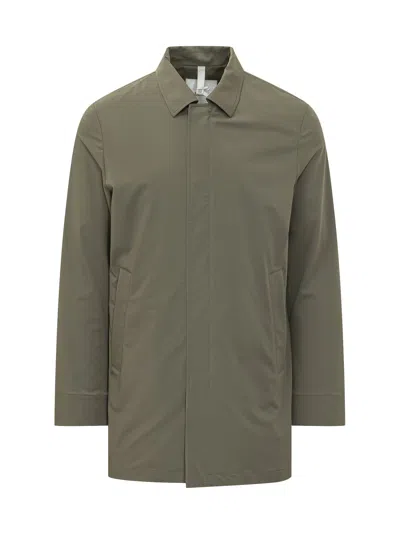 Duno Mini Neck Shirt Jacket In Verde
