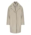 Duno Miranda Beige Coat In Gray