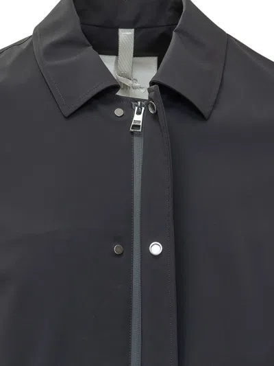 Duno Neck Shirt Jacket In Navy