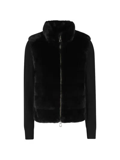 Duno Nila Panelled Jacket In Black