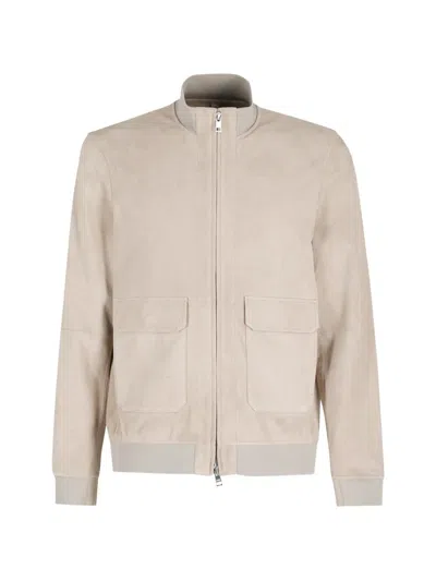 Duno Octane Front-pockets Jacket In Neutral