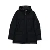 Duno Hooded Quilted Jacket In Black