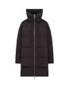 Duno Oversized Long Down Jacket In Brown