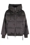 Duno Oversized Short Down Jacket In Black