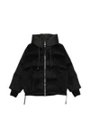 Duno Oversized Short Down Jacket In Black