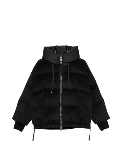 Duno Oversized Short Down Jacket In Black