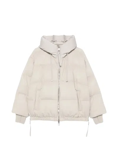 Duno , Oversized Short Down Jacket In White