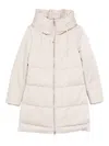 Duno Padded Coat With Hood In Neutral