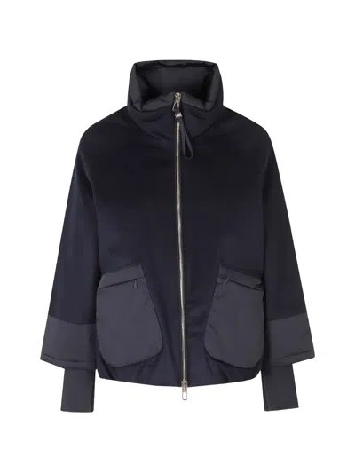 Duno Panelled Zip-up Jacket In Blue