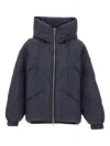 Duno Peggie Quilted Hooded Jacket In Blue