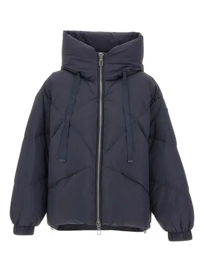 Duno Peggie Quilted Hooded Jacket In Blue