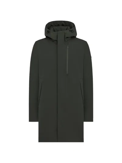 Duno Planet Torano Hooded Coat In Green