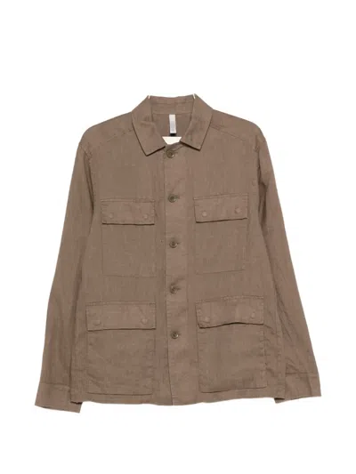 Duno Pocket Alcamo Coat In Brown