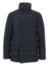 Duno Quilted Double-breasted Jacket In Blue