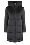 Duno Quilted Down Jacket In Black