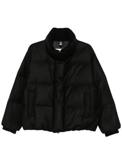 Duno Quilted Down Jacket  In Black