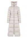 Duno Quilted Down Jacket With Raised Collar In White