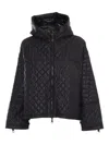 Duno Quilted Hooded Jacket In Black