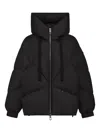 Duno Quilted Hooded Jacket In Black