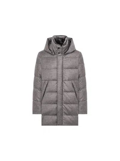 Duno Quilted Parka  In Gray