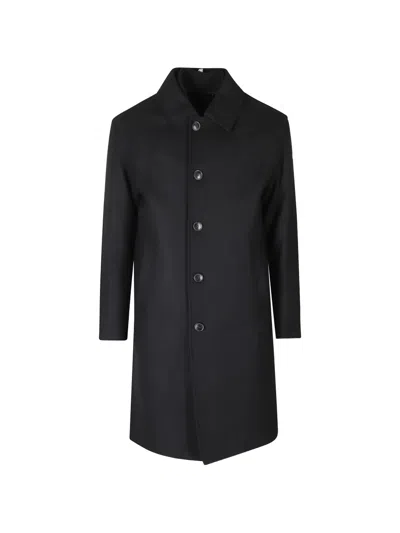 Duno Raul Single-breasted Coat In Blue