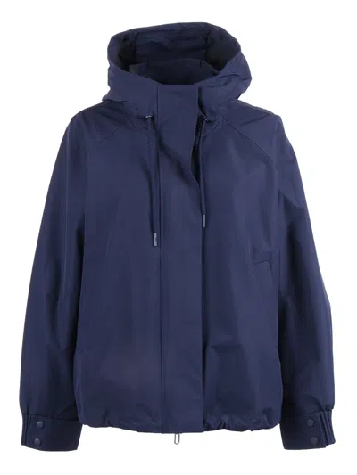 Duno Relaxed Fit Hooded Jacket In Blue