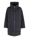 Duno Shiva Africa Funnel-neck Coat In Black